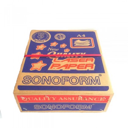 SONOFORM  9.5 x 11 Inch 2PLY NCR Letter Computer Form 1000 Fans - Red Box